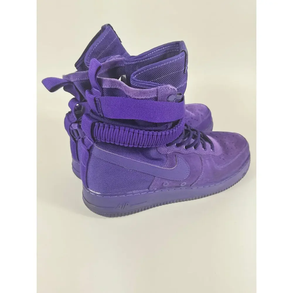 Nike SF Air Force 1 AF1 High Purple Dynasty Suede 864024-500 Mens Sz 11 2017